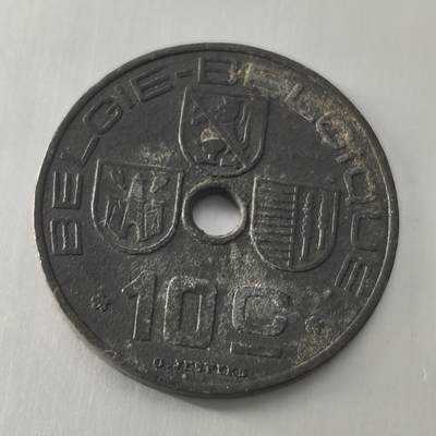 Krab外币市集Vol.22 - 比利时1945年10分