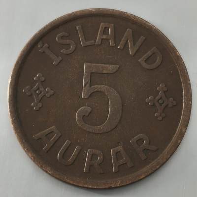Krab外币市集Vol.22 - 冰岛1926年5奥拉-发行量35万枚