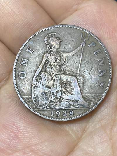 2025年第七十四场(总第一百场）外国好品散币(免佣金) - 英国🇬🇧1928年1便士(乔治五世第三版，首发年)