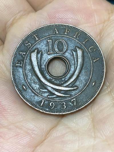 2025年第七十三场(总第九十九场）外国好品散币(免佣金) - 黑包浆好品–英属东非1937年10分(乔治六世第一版，首发年)