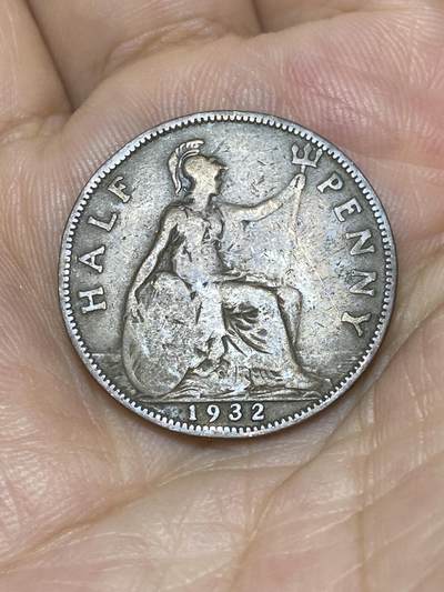 2025年第七十四场(总第一百场）外国好品散币(免佣金) - 英国🇬🇧1932年半便士(乔治五世第三版)