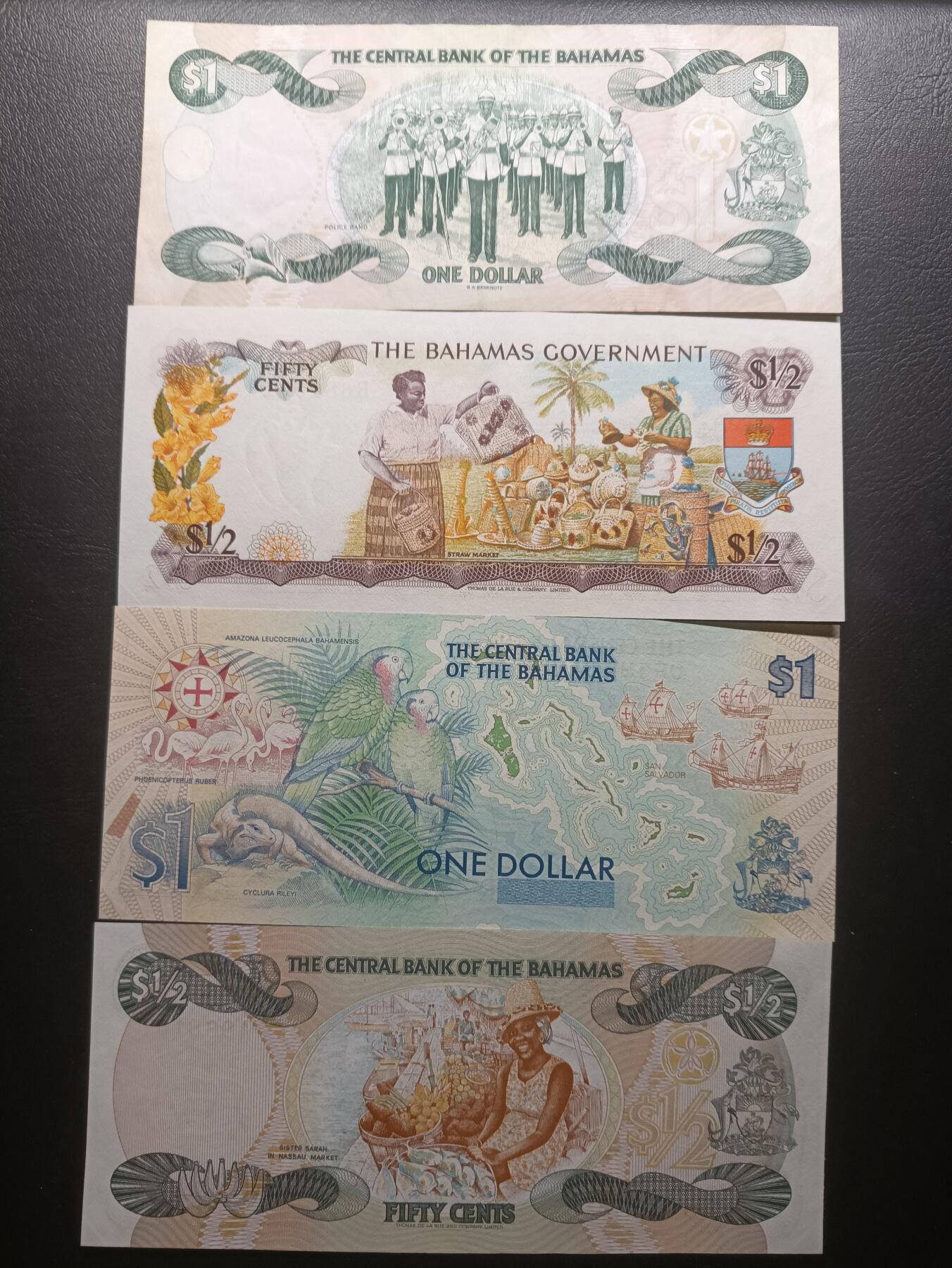 2025八月第一期（总186期） 【岁】巴哈马纸币批量四张流通品相—UNC