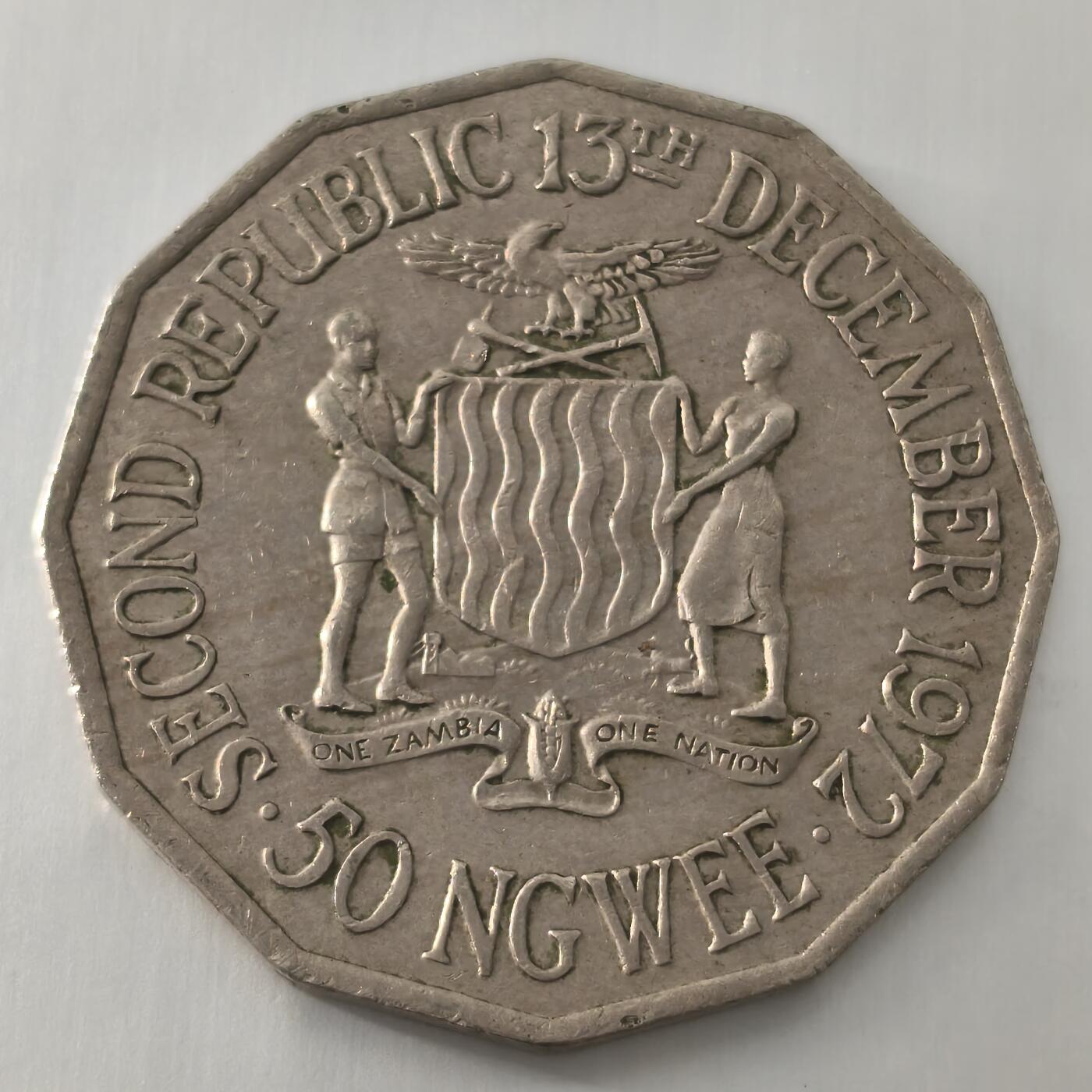 Krab外币市集Vol.22 赞比亚1972年50戈威