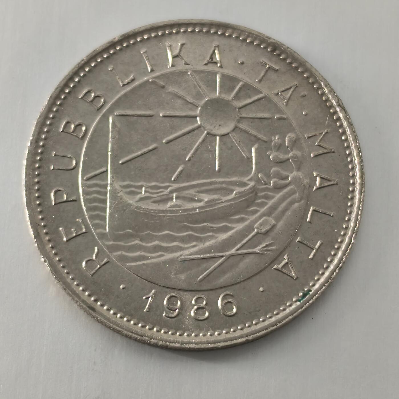 Krab外币市集Vol.22 马耳他1986年25分