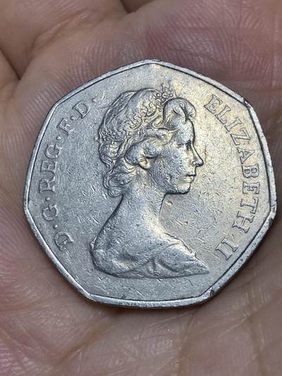 2025年第七十三场(总第九十九场）外国好品散币(免佣金) 英国🇬🇧1973单年份50便士(英国加入欧洲经济共同体纪念币)