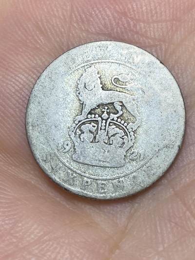 2025年第七十四场(总第一百场）外国好品散币(免佣金) - 英国🇬🇧1921年6便士银币(乔治五世第二版)