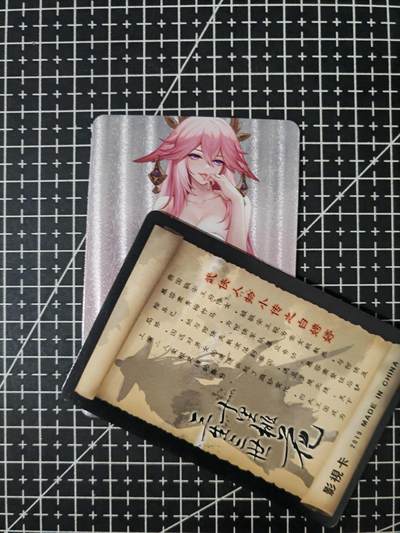 铃鹿第六期（提示一：自制卡难免瑕疵，可能存在撞角爆边等出厂瑕疵，介意慎拍；提示二：参拍请慎重，跑单押金不退的）） - 八重神子粗闪艺术单卡