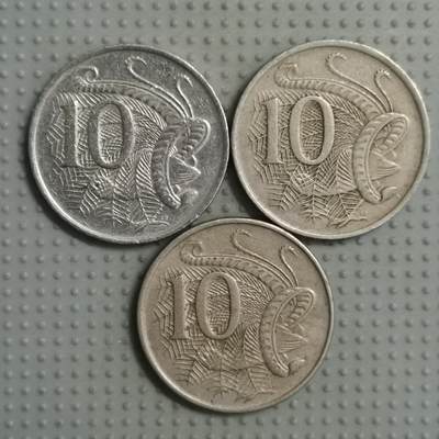2025年第71场各国散币拍卖（总第71场） - 澳大利亚10分3枚