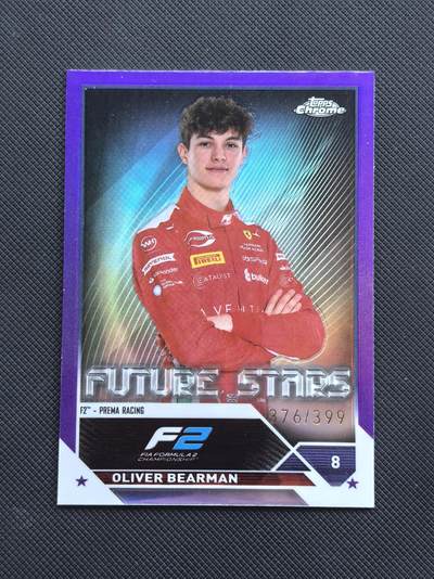 【博洋堂】卡牌拍卖专场第002期 - 2023 Topps Chrome F1 赛车卡 贝尔曼 哈斯车队 未来之星 定妆照 376/399编