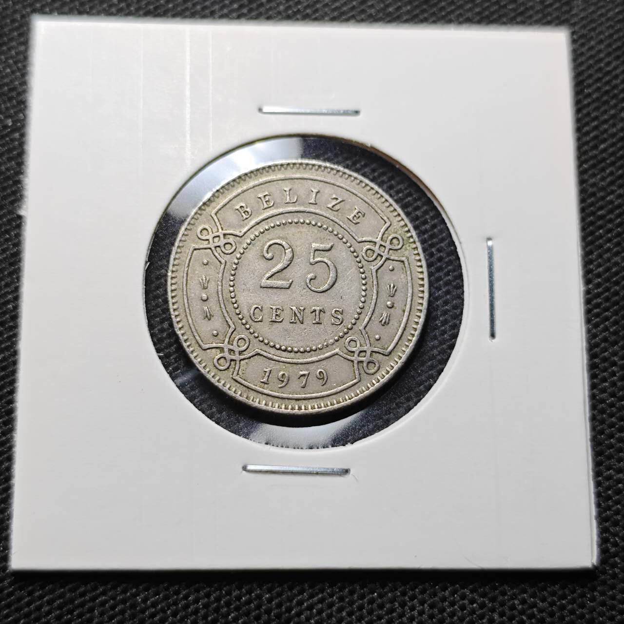 KK钱币收藏小铺 第315期 2月预留时间 周末发货 1979伯利兹25分