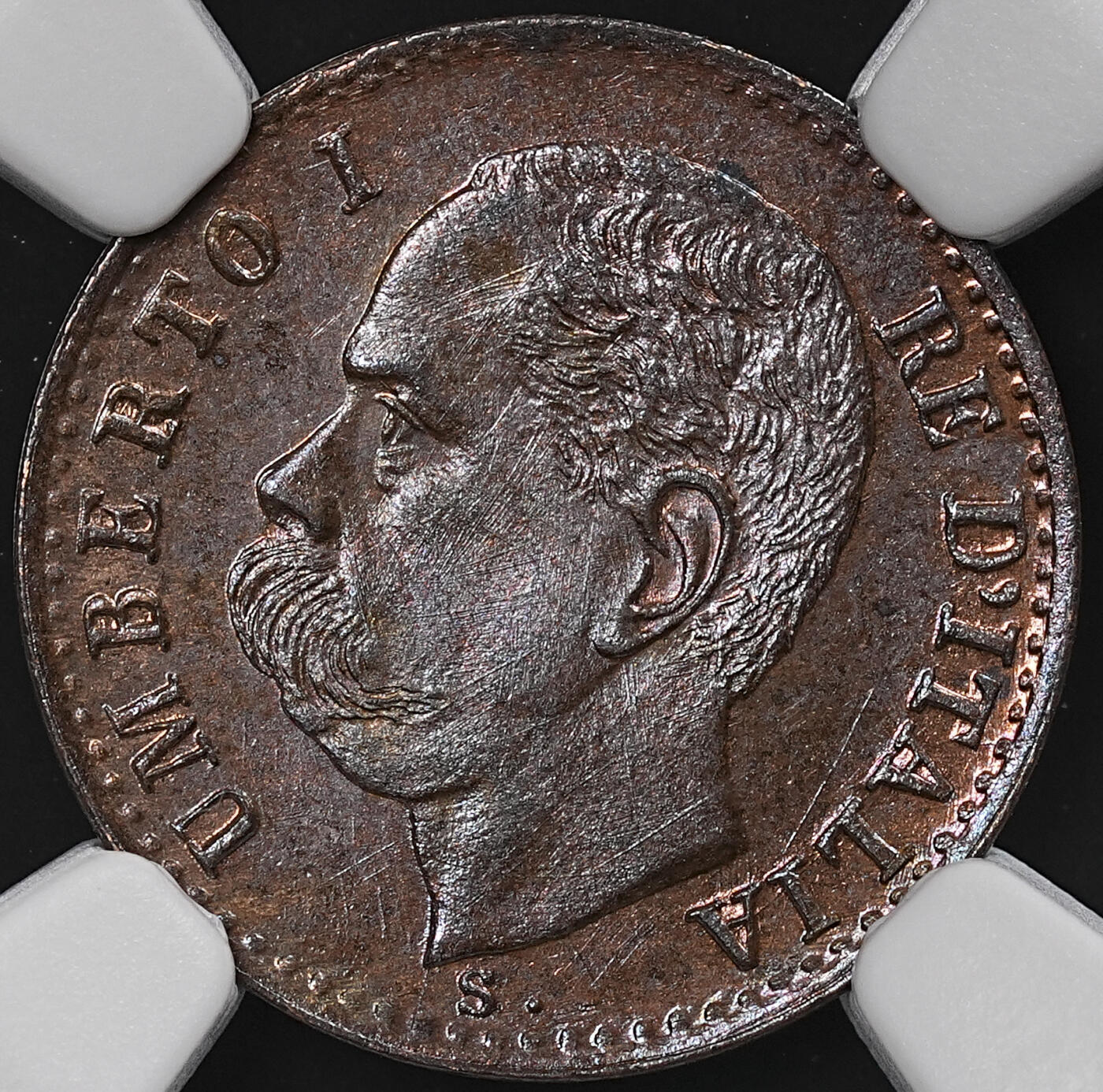 修遠堂世界钱币第七十九期 NGC MS64BN 1899年意大利1分铜币