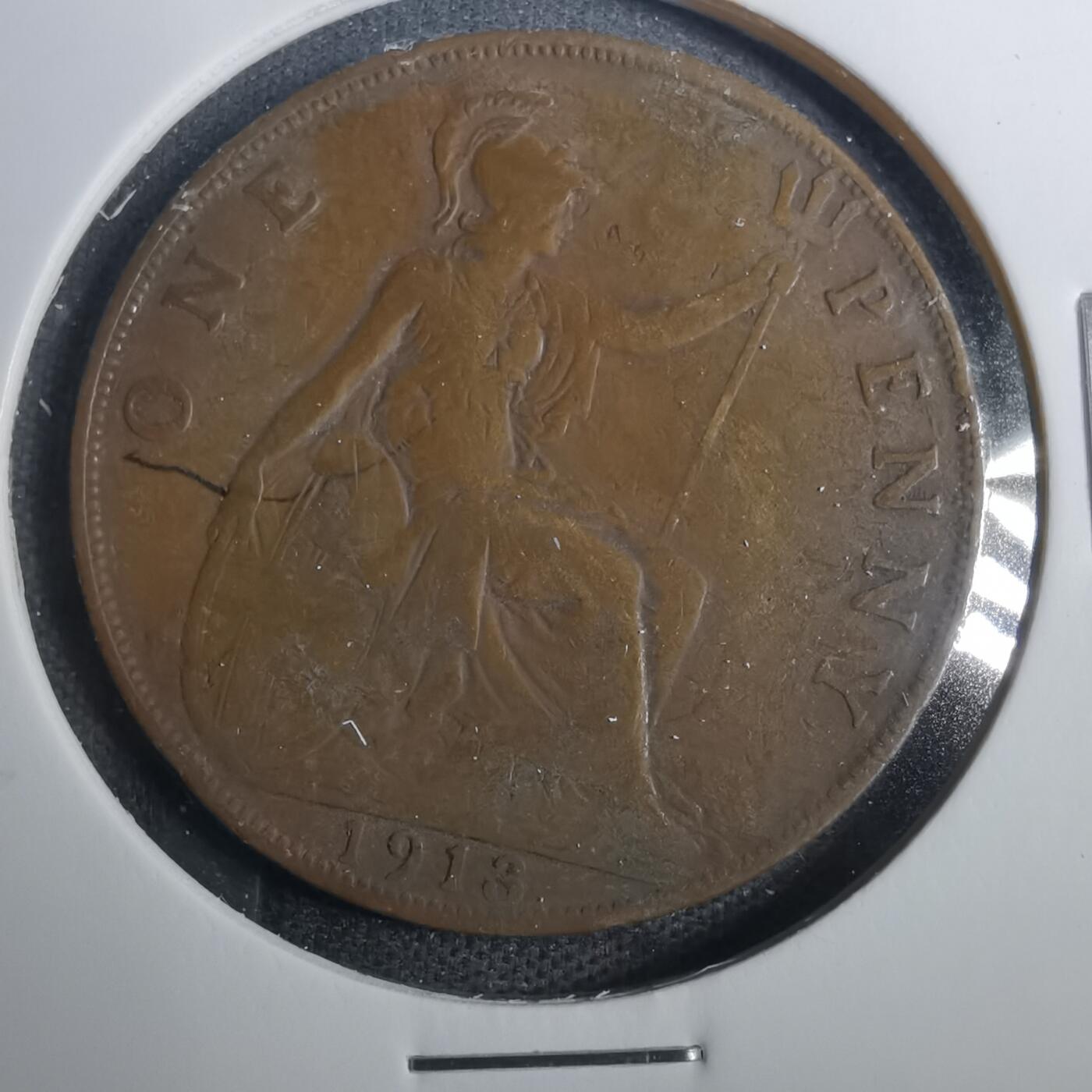 沼泽如烟--第803场 英国1913年1便士