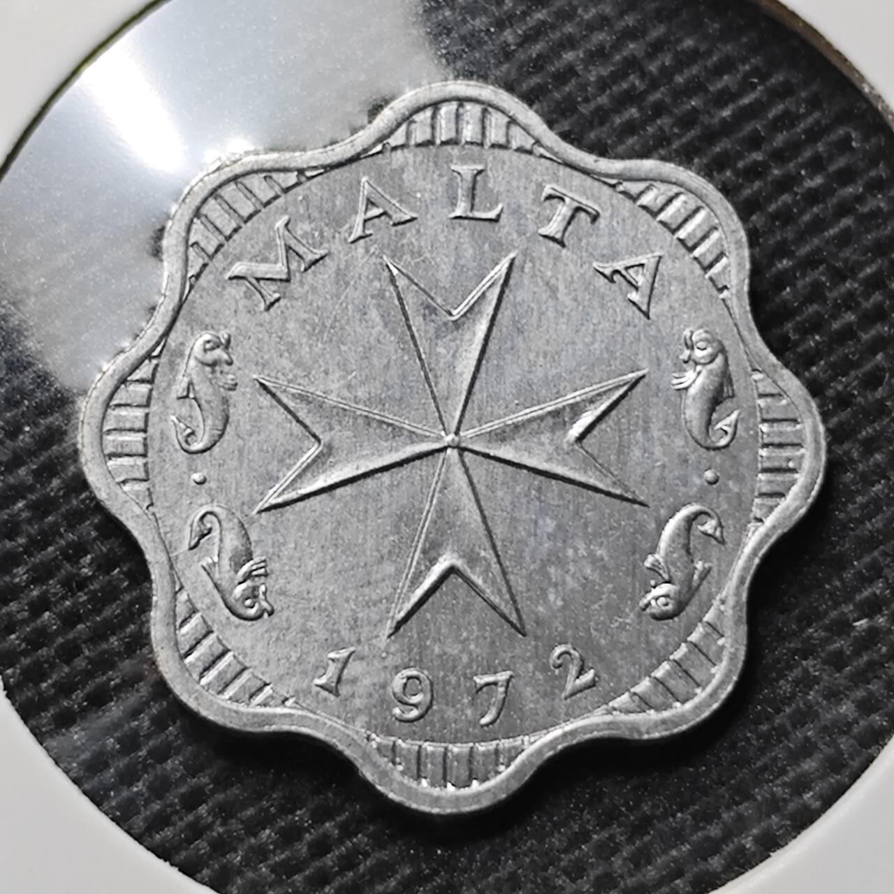 KK钱币收藏小铺 第315期 2月预留时间 周末发货 1972马耳他2米尔 