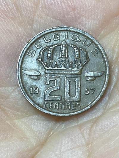 2025年第七十四场(总第一百场）外国好品散币(免佣金) - 比利时🇧🇪1957年20生丁(博杜安一世时期，法语版)