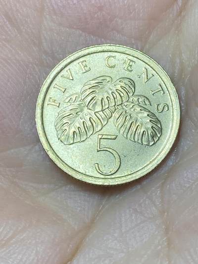 2025年第七十四场(总第一百场）外国好品散币(免佣金) - 新加坡🇸🇬1988年5分(高盾哭脸版)