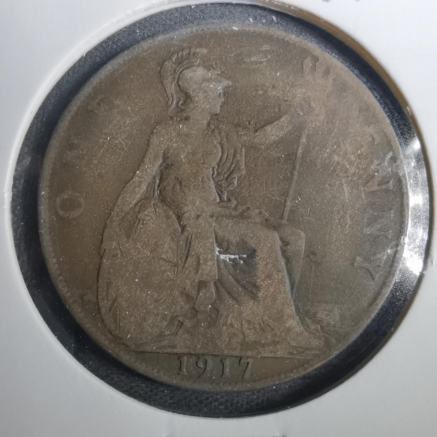 沼泽如烟--第803场 英国1917年1便士