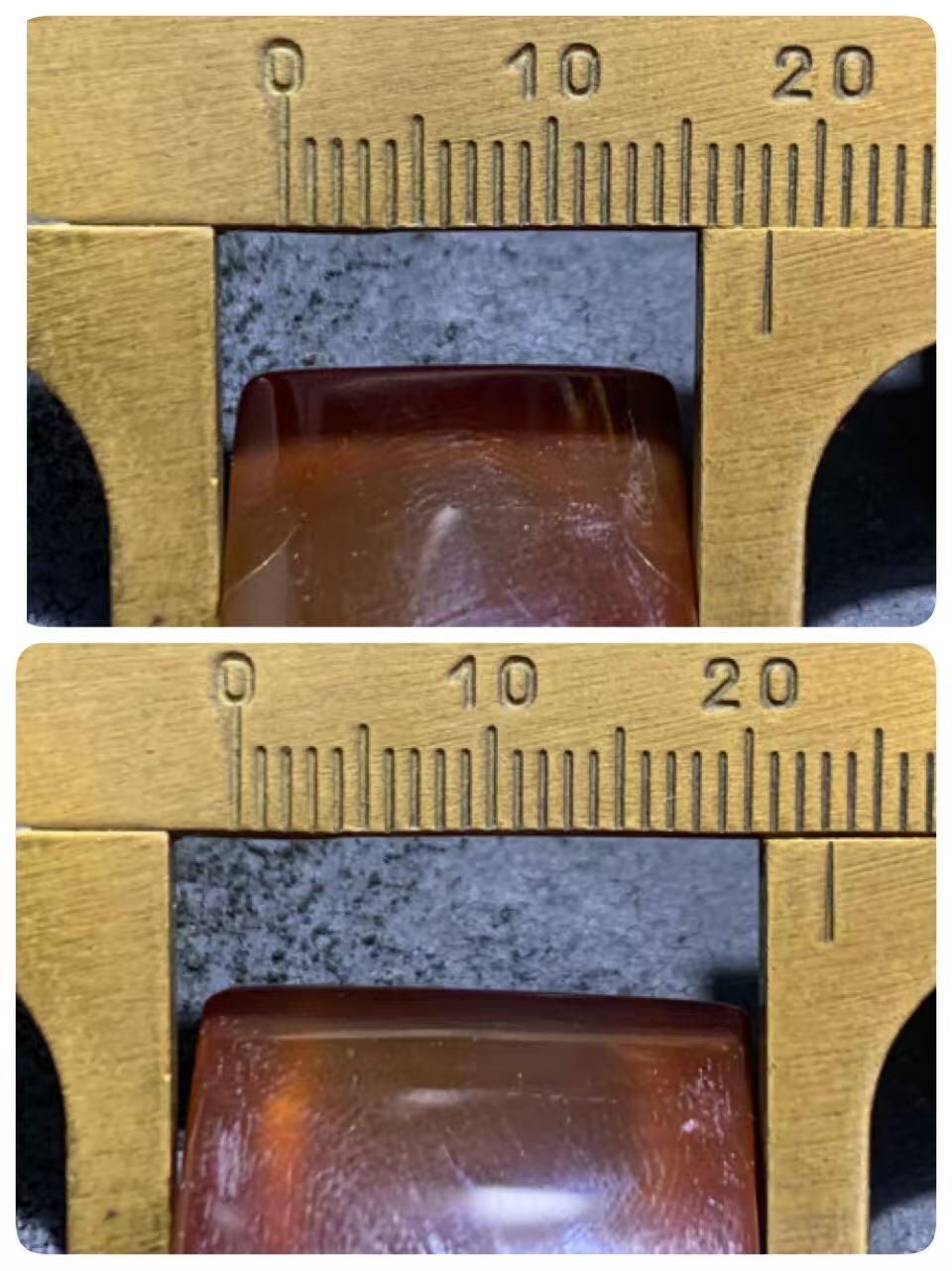 精美高玉化冰飘冻料战国红玛瑙双孔板珠一个！