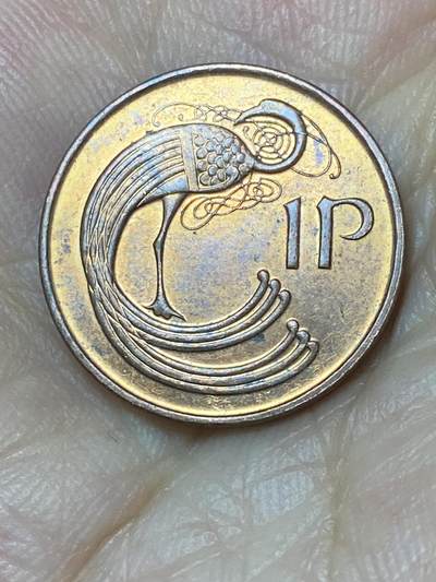2025年第七十四场(总第一百场）外国好品散币(免佣金) - 爱尔兰🇮🇪1990年1便士(共和国时期第二套第二版，铜包钢材质有磁版)