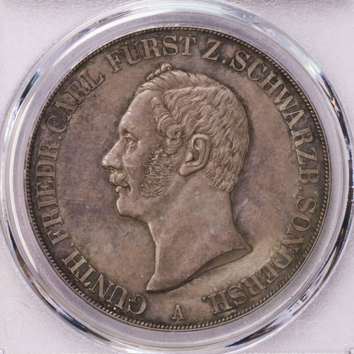 PCGS-MS64 18541854施瓦茨堡野人两泰勒银币亚军