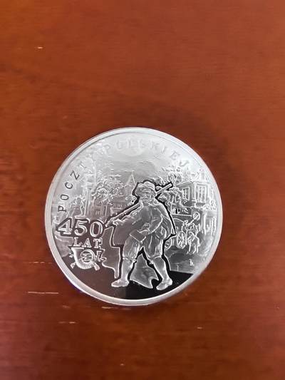 长老汇蛇年精选第三十一场拍卖 - 2008波兰邮政450周年10兹罗提全息精制银币，14.14克925银（1）
