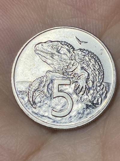 2025年第七十四场(总第一百场）外国好品散币(免佣金) - 新西兰🇳🇿1989年5分(伊丽莎白二世中年高冠)