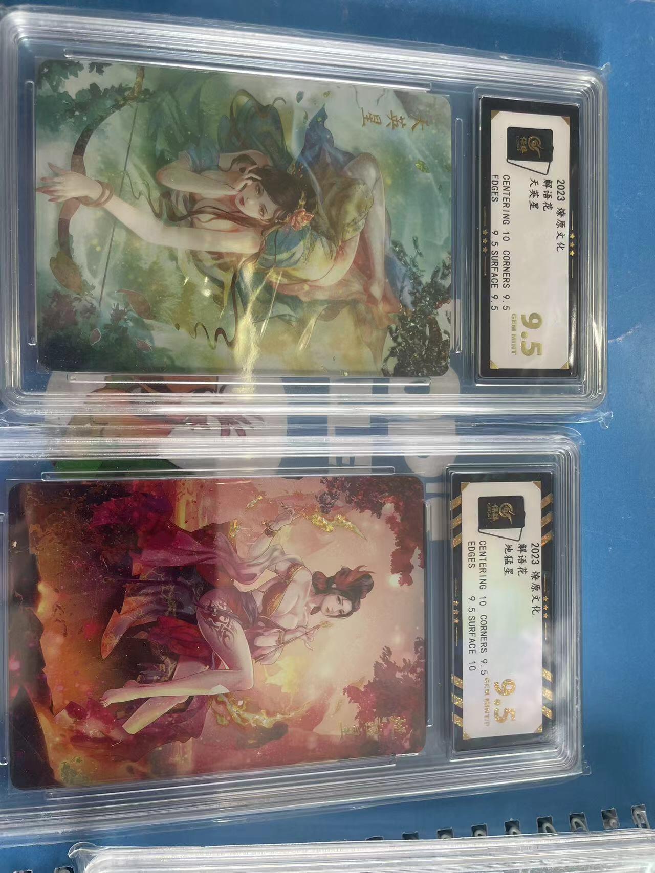 寸草不生拍卖 第四期  （8月3日结拍 无佣金 ） 2023 燎原文化受语花天英星  地猛星  2张