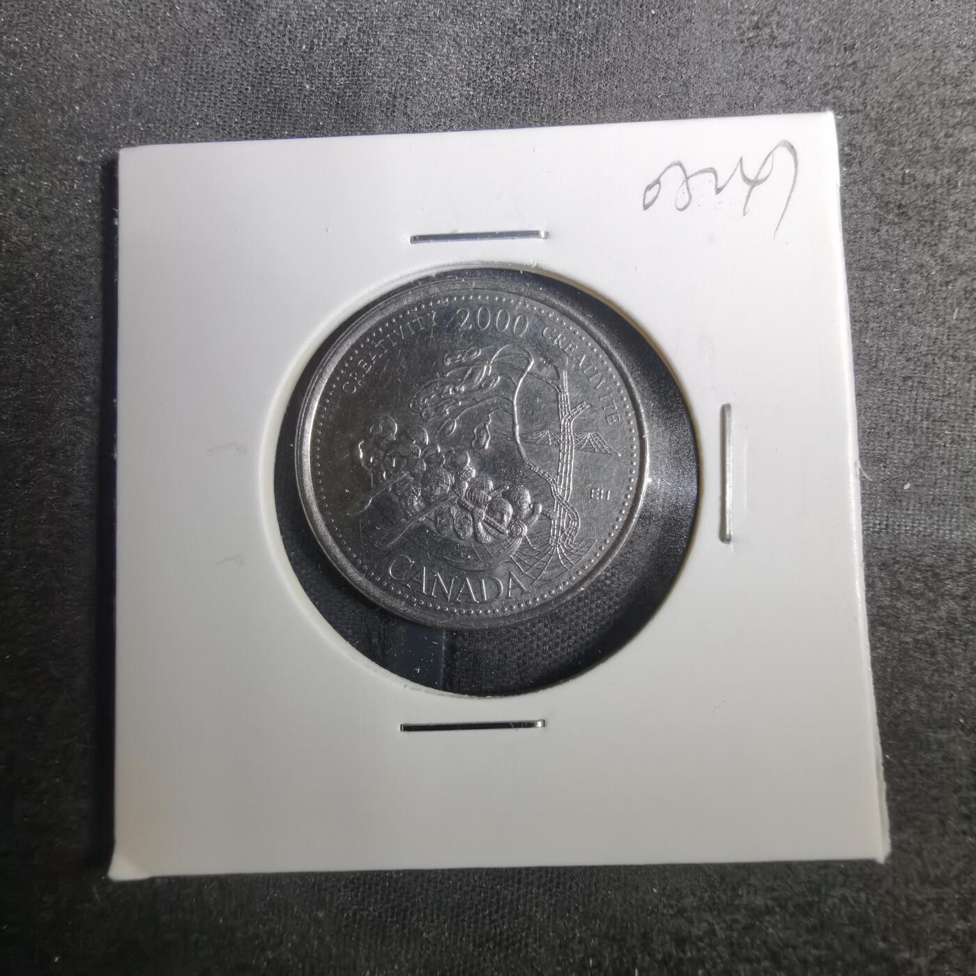 沼泽如烟--第803场 加拿大2000年25分纪念币