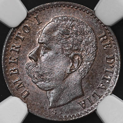 修遠堂世界钱币第七十九期 - NGC MS64BN 1896年意大利1分铜币