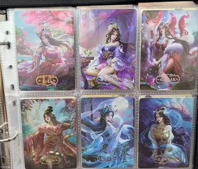 龙虎卡牌第48场 （无佣金，满120包邮，欢迎送拍，摩点开车） - 金边普卡6张全 趣卡社 俺去西天取个经 妹卡一套