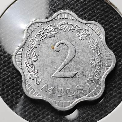 KK钱币收藏小铺 第315期 2月预留时间 周末发货 - 1972马耳他2米尔 