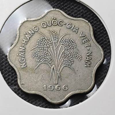 KK钱币收藏小铺 第315期 2月预留时间 周末发货 - 1966越南5盾 水稻
