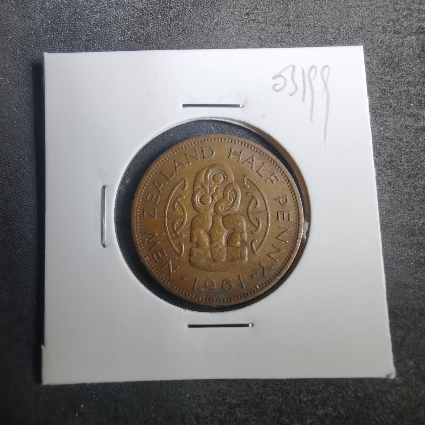 沼泽如烟--第803场 新西兰1961年半便士