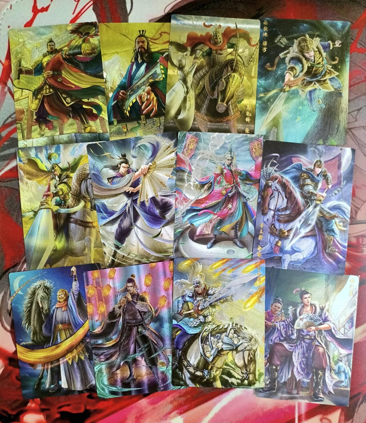 龙虎卡牌第48场 （无佣金，满120包邮，欢迎送拍，摩点开车） 粗闪12张 卡玩帕克 追义水浒不同人物