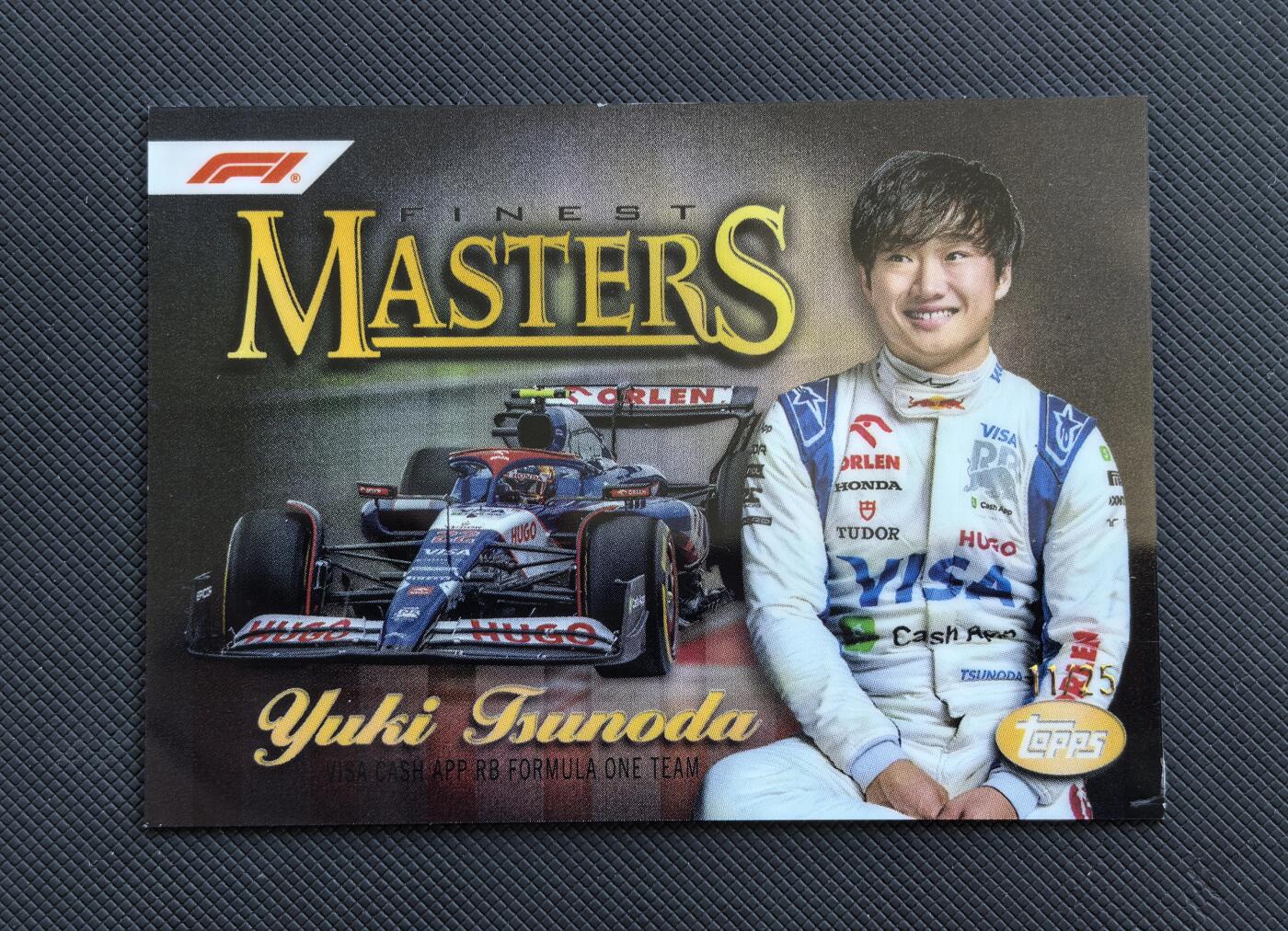 【博洋堂】卡牌拍卖专场第002期 2024 Topps Finest 元年 F1 赛车卡 角田裕毅 小红牛车队 11/25编 Masters大师特卡 超低编 边有小瑕