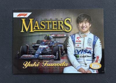 【博洋堂】卡牌拍卖专场第002期 - 2024 Topps Finest 元年 F1 赛车卡 角田裕毅 小红牛车队 11/25编 Masters大师特卡 超低编 边有小瑕