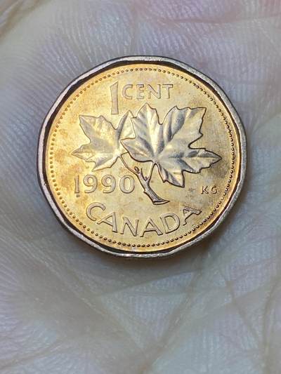 2025年第七十四场(总第一百场）外国好品散币(免佣金) - 好品–加拿大🇨🇦1990年1分(伊丽莎白二世中年高冠)