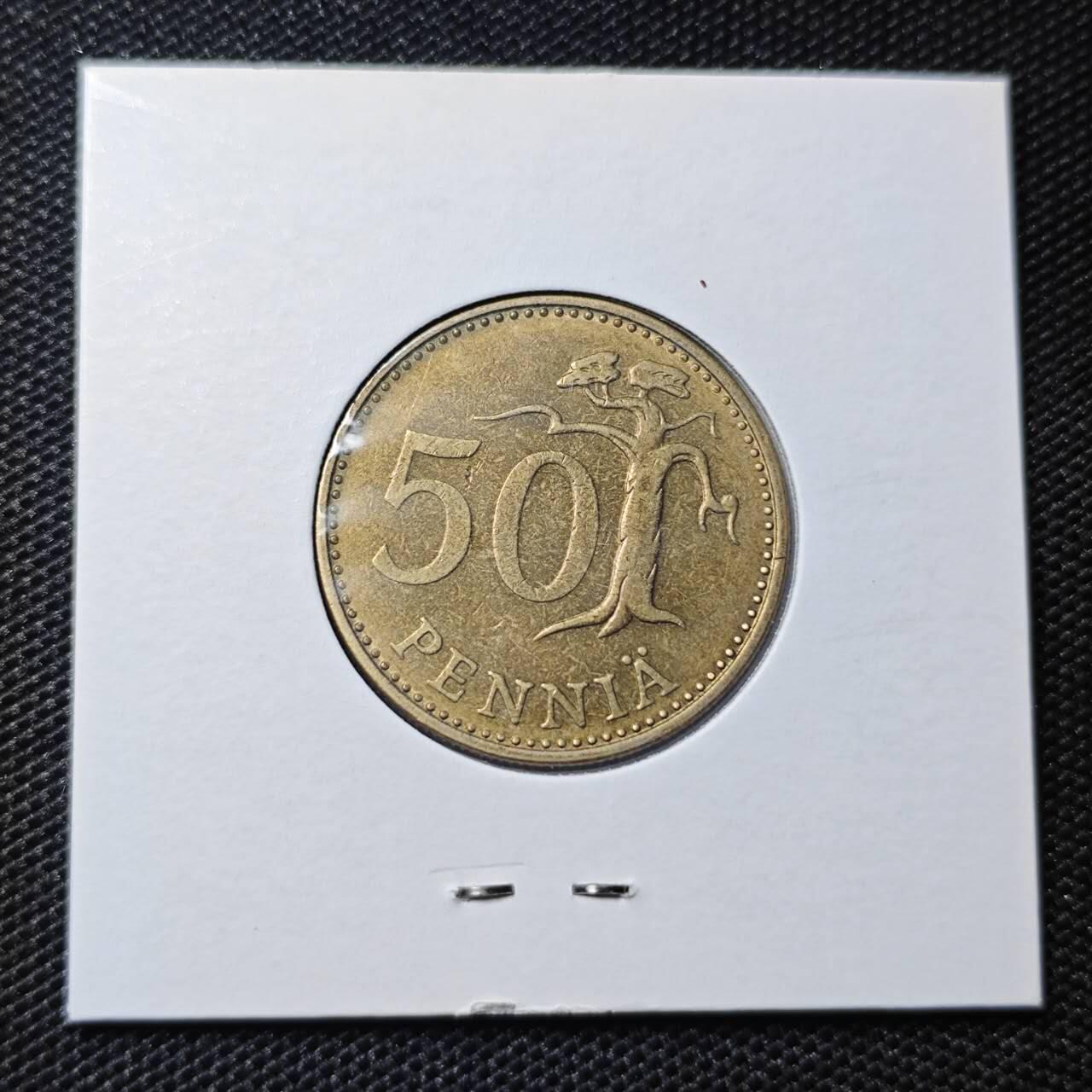 KK钱币收藏小铺 第316期 2月预留时间 周末发货 1972芬兰50芬尼