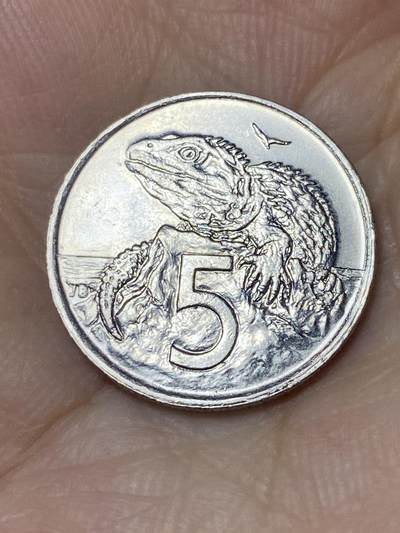 2025年第七十四场(总第一百场）外国好品散币(免佣金) - 新西兰🇳🇿1998年5分(伊丽莎白二世中年高冠)