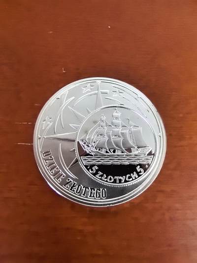 长老汇蛇年精选第三十一场拍卖 - 2005波兰帆船10兹罗提精制银币，币中币，14.14克925银（2）