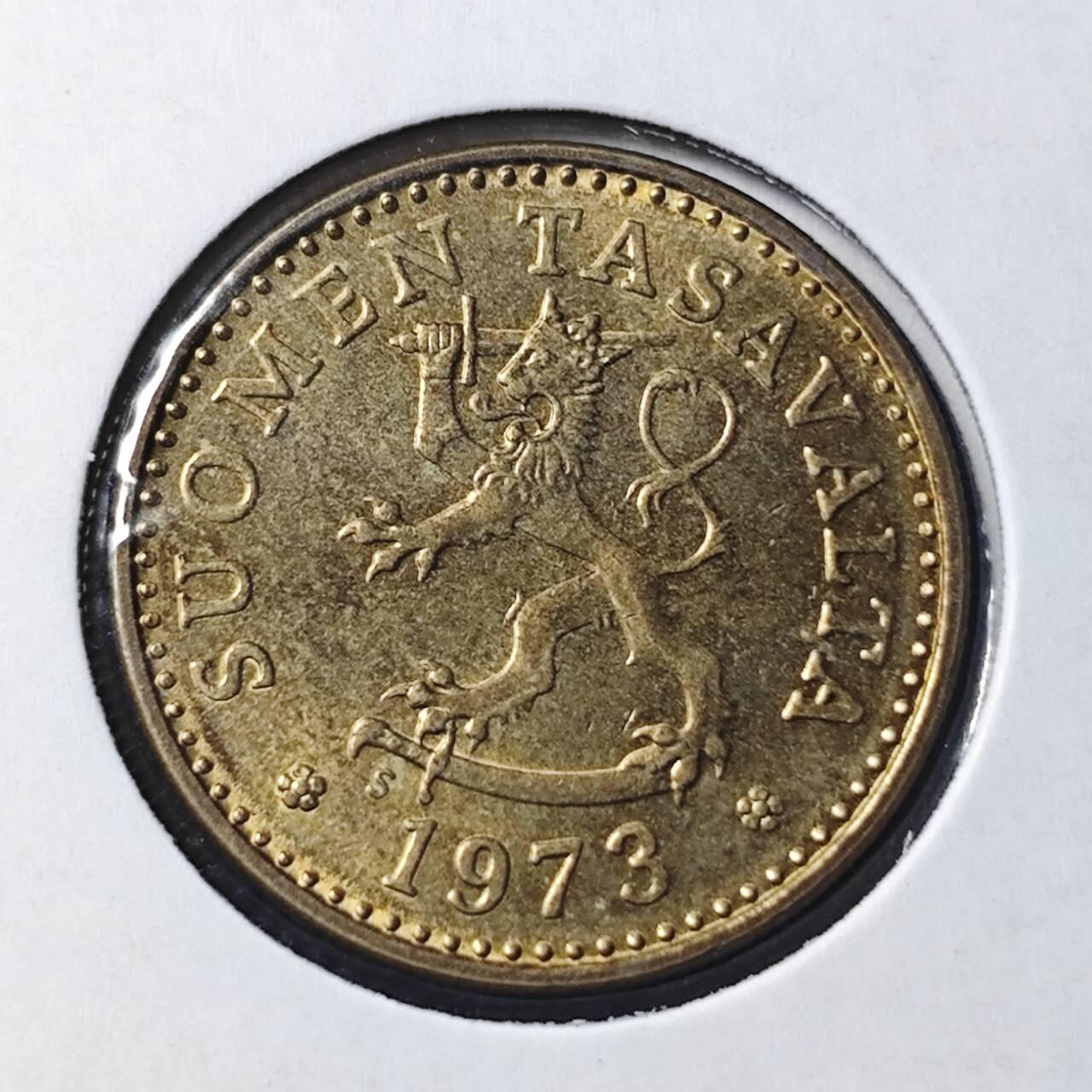 KK钱币收藏小铺 第316期 2月预留时间 周末发货 1973芬兰10芬尼