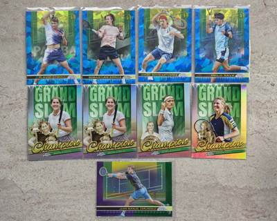 【博洋堂】卡牌拍卖专场第002期 - 2024 Topps Chrome 网球 蓝碎冰折 Champion系列特卡 022/150编 9张一组 含格拉夫、塞莱斯等好人