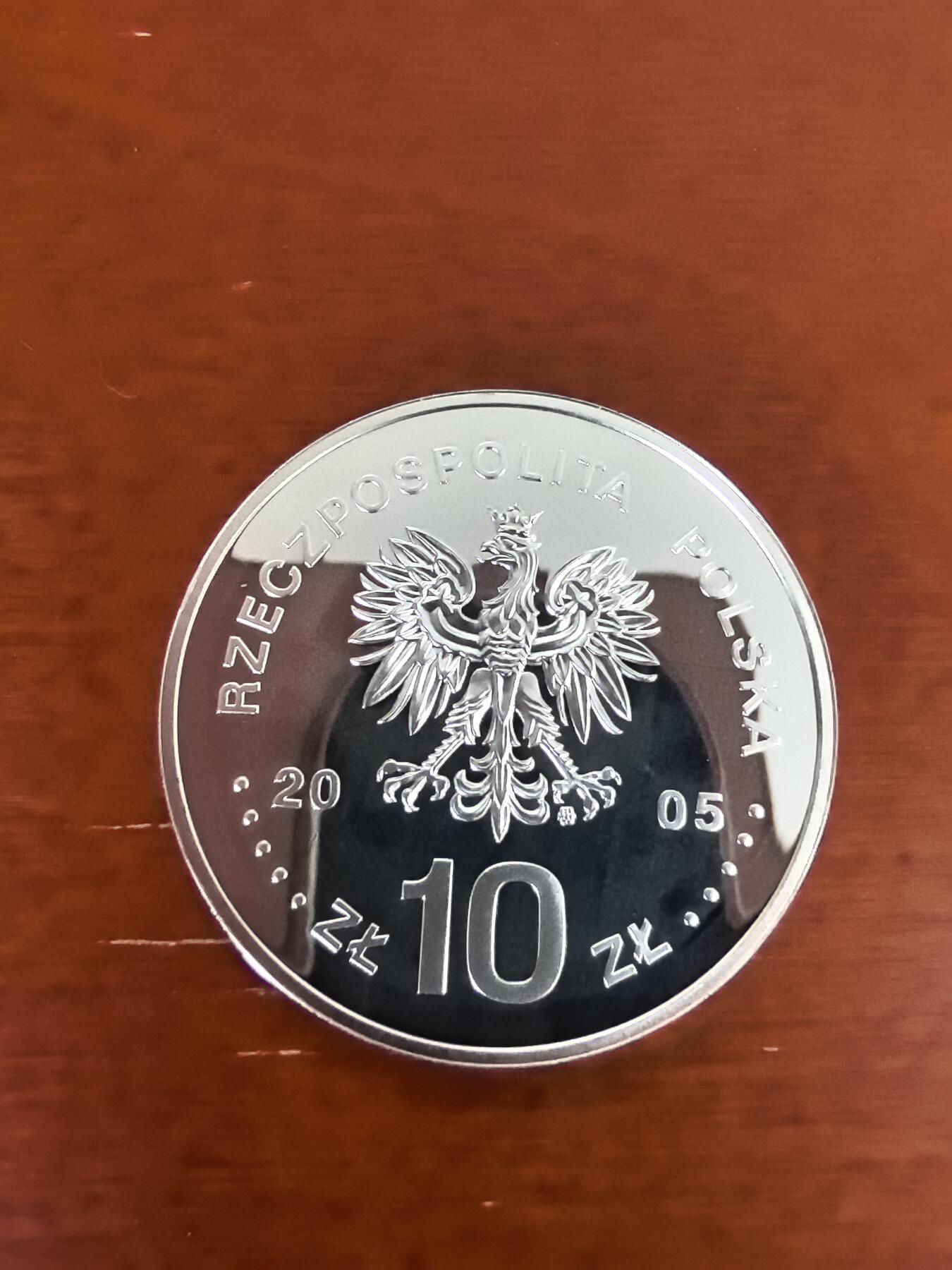 长老汇蛇年精选第三十一场拍卖 2005波兰奥古斯都二世10兹罗提精制银币，14.14克925银，克书未记载