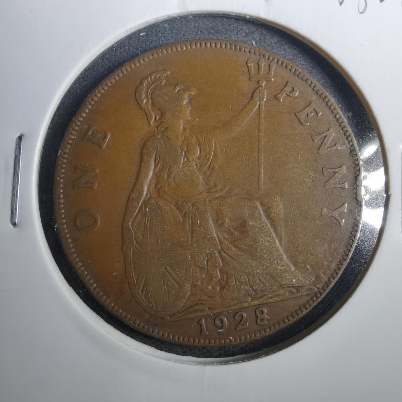 沼泽如烟--第803场 英国1928年1便士