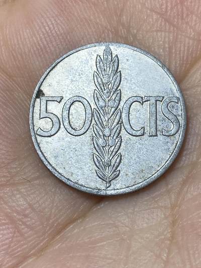 2025年第七十四场(总第一百场）外国好品散币(免佣金) - 西班牙🇪🇸1966年50分(弗朗哥执政中期)