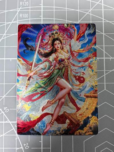 奇点卡牌  专拍 - 奇点卡牌 玄灵谱冷烫九天玄女
