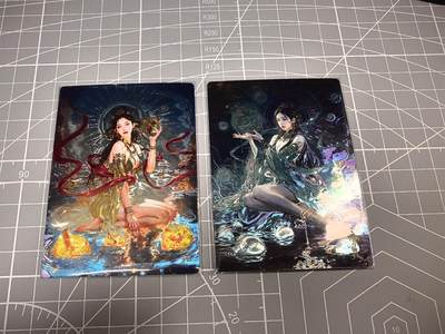 奇点卡牌  专拍 - 奇点卡牌 玄灵谱 羲和＋常曦光刻一对
