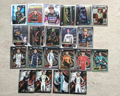 【博洋堂】卡牌拍卖专场第002期 - Topps F1 赛车卡 无重复21张一组 含舒马赫、维斯塔潘、皮亚斯特里、诺斯里等好人