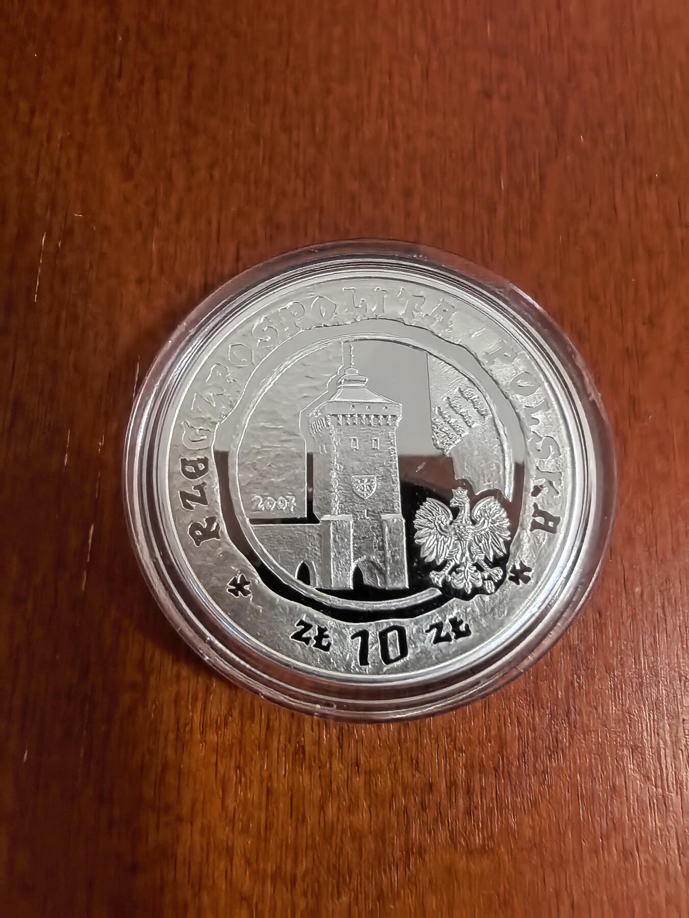 长老汇蛇年精选第三十一场拍卖 2007波兰克拉科夫市750周年110兹罗提精制银币，14.14克925银
