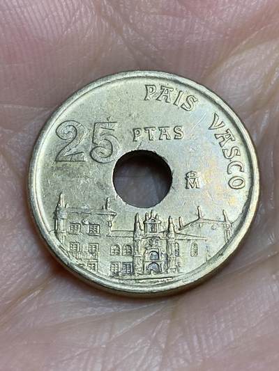 2025年第七十四场(总第一百场）外国好品散币(免佣金) - 少见–西班牙🇪🇸1993单年份25比塞塔(巴斯克自治区纪念币)