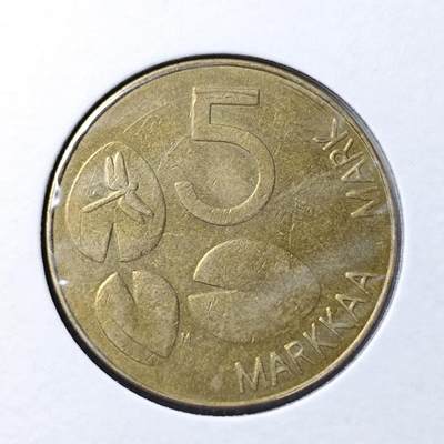 KK钱币收藏小铺 第316期 2月预留时间 周末发货 - 1993芬兰5马克 